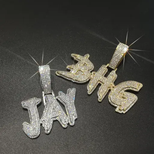 Custom Name Necklace Silver-Gold
